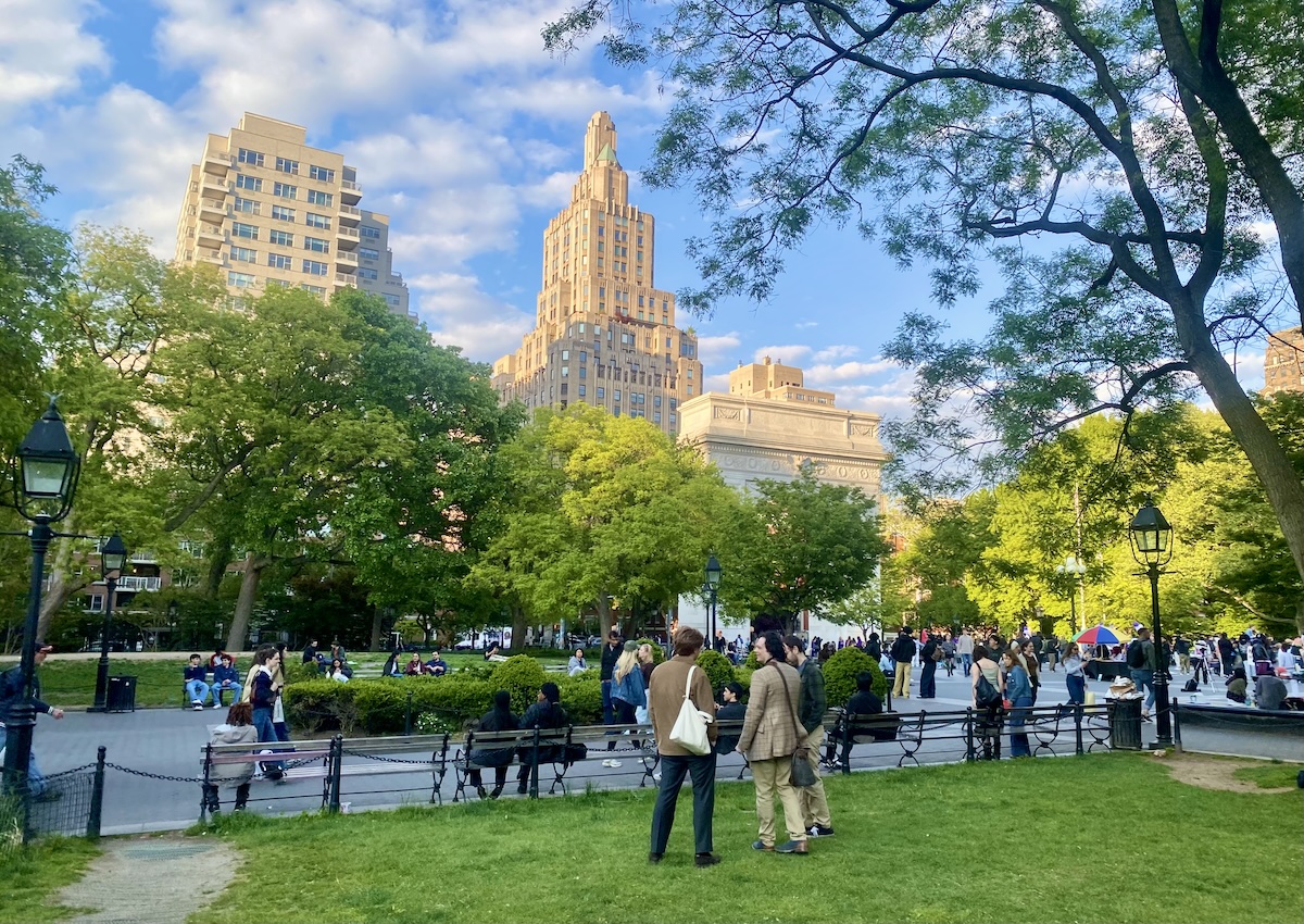 Washington Square Park in the heart of Greenwich Village
